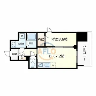 BPRレジデンス梅田西【5階】の間取り
