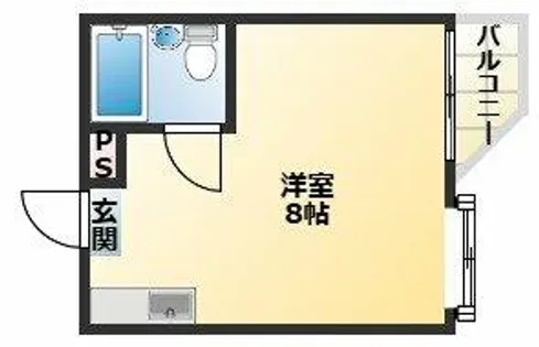 マーキュリー東住吉A棟【3階】の間取り