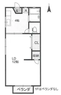 若竹ハイツ(一般)【202号室】の間取り