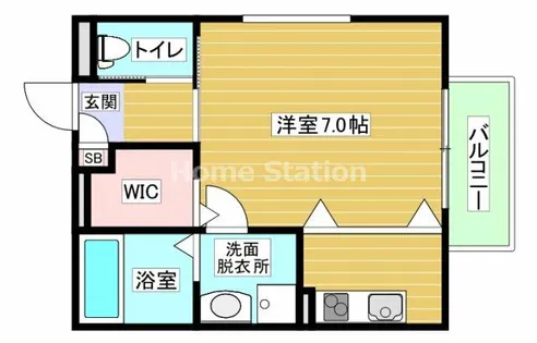 大阪府大阪市此花区西九条4丁目【アパート】の間取り