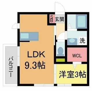 Amber Cube A【1階】の間取り