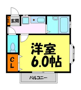クオリティ宝塚【203号室】の間取り