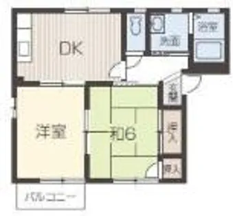 エポックマンション朝来【D201号室】の間取り