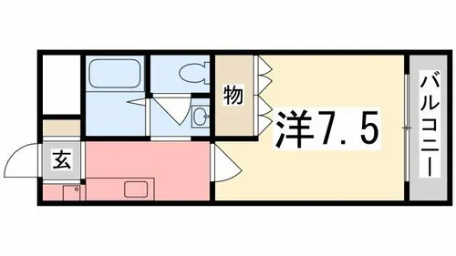 シャルマン・中島【202号室】の間取り