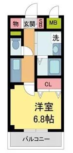 ヴィラ甲東園【205号室】の間取り