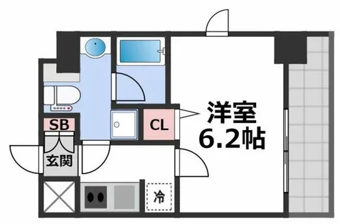 セイワパレス大今里【5階】の間取り