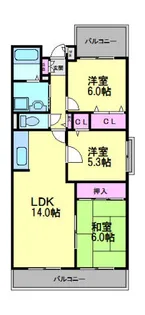 プロシードカイト【306号室】の間取り