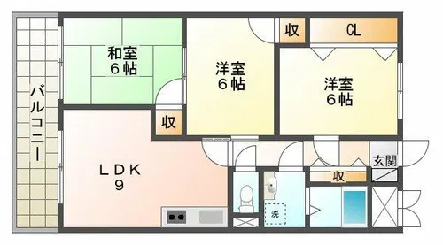 エスペランサ【2階】の間取り