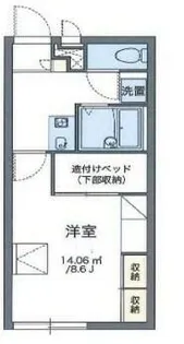 シティライフ保城Ⅱ【105号室】の間取り