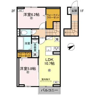 グランフェリーチェ【2階】の間取り