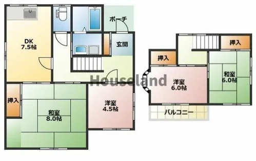 和歌山県岩出市山田【一戸建】の間取り
