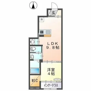 センターフィールド【1階】の間取り