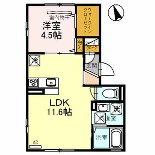 プルーニャ【1階】の間取り