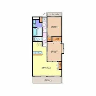 カーサグラニーレ【2A号室】の間取り