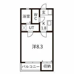 リブレア三番町【1階】の間取り