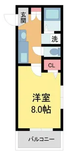 ポトス売布【201号室】の間取り