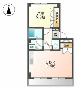 グランディール【1階】の間取り