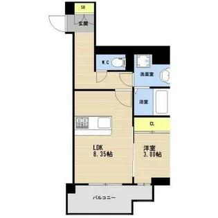 KL箱崎【0603号室】の間取り