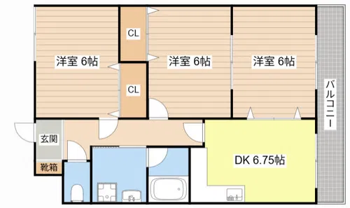 ヴィラ梅ノ井【5階】の間取り