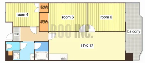 メゾン今在家【205号室】の間取り