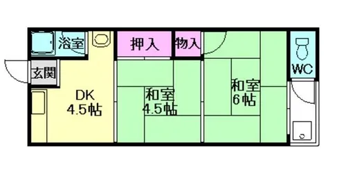 唐池ハイツ【2階】の間取り