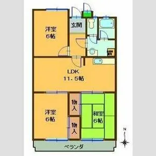 第2橋本マンション【503号室】の間取り