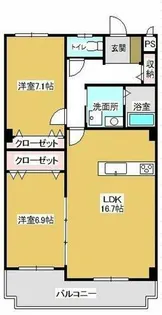 ニューラフィーネ【3階】の間取り