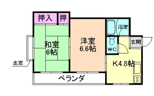 ファミール津田【201号室】の間取り