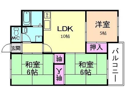ロイヤルハイツ神田【1階】の間取り