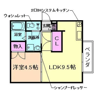 角丸SOHO【302号室】の間取り