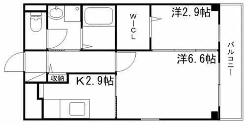 マジェスティコート【305号室】の間取り