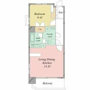 レジディア久屋大通Ⅱ【7階】の間取り