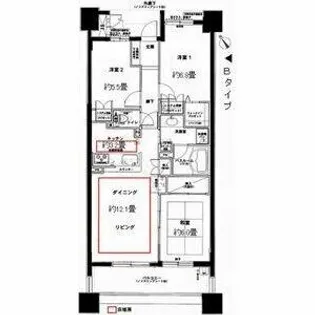 レジディア泉【4階】の間取り