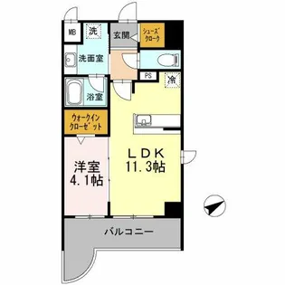 グランコート 東山【4階】の間取り
