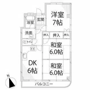 Fビルハイツ【303号室】の間取り