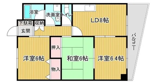 ラ・パース【3階】の間取り