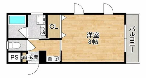 大阪府箕面市西宿1丁目【マンション】の間取り