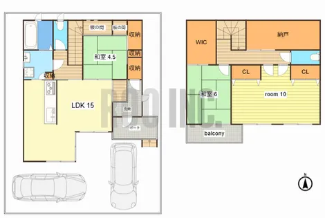 兵庫県姫路市広畑区北野町1丁目【一戸建】の間取り
