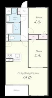 SOUTH COAT【3階】の間取り