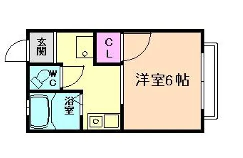 コーポラス槌屋【1階】の間取り