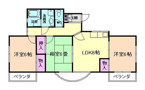 デューク・シャトーⅢ番館【1階】の間取り