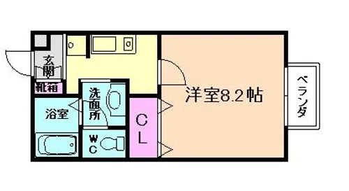 ヴェルドミール【1階】の間取り