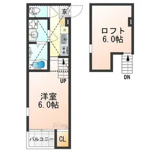 LEGARE伏見【1階】の間取り