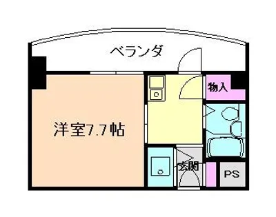 グランリッチ箕面【4階】の間取り