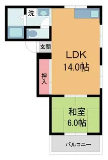 モダンアパートメント神戸宝塚II【208号室】の間取り