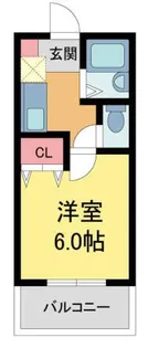 MOMO仁川【302号室】の間取り