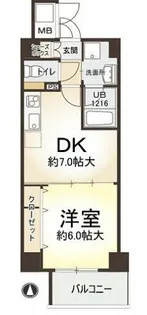 プリマベラ福島【6階】の間取り