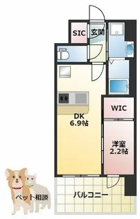 セレニテ十三ミラク【12階】の間取り