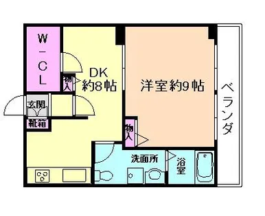箕面グリーンハイツ【1階】の間取り
