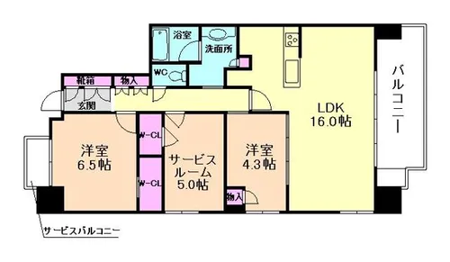 クレヴィア池田【11階】の間取り